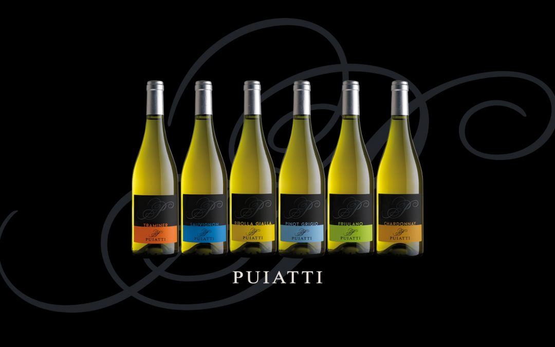 Puiatti linea etichette vini bianchi Bertani Domains